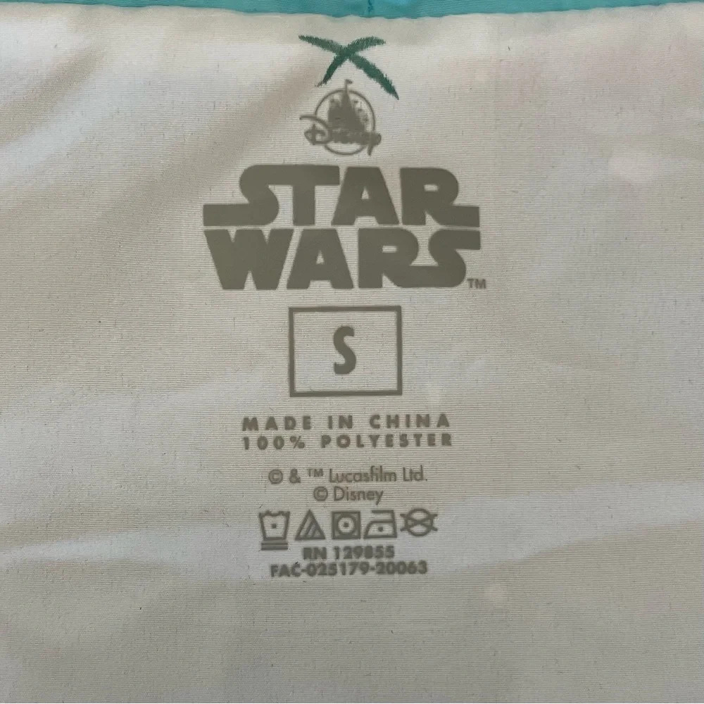 New Disney Parks Star Wars Windbreaker Jacket Size Small Striped Logo Red Blue - Picture 5 of 11